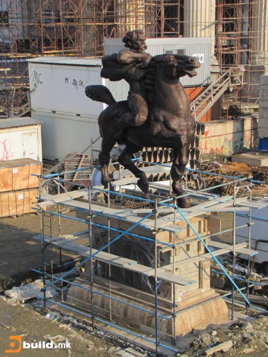 Monument to Petar Karpoš, the 17th century Macedonian voivoda who lead the anti-Ottoman uprising. Image Courtesy of Build.mk
