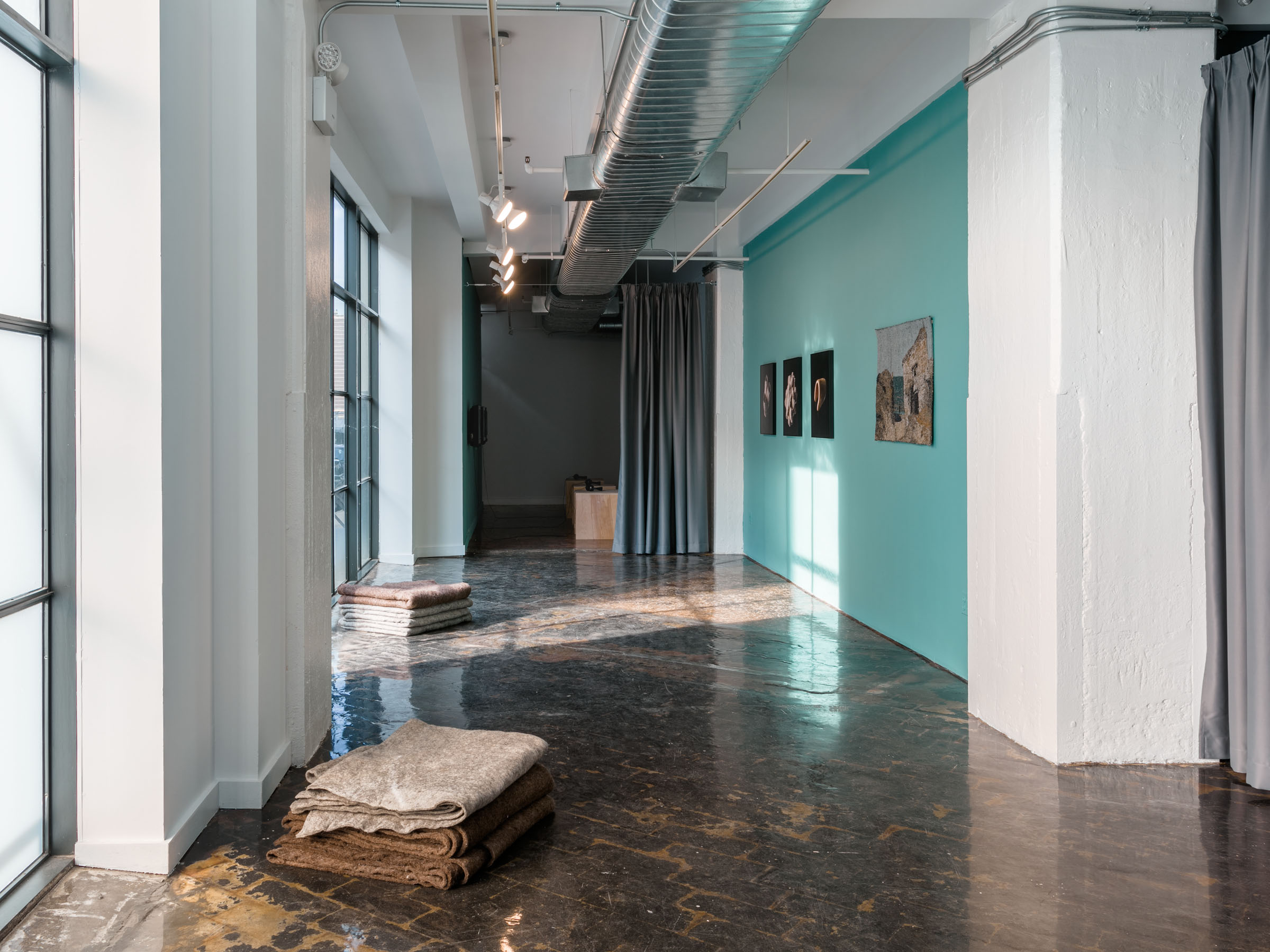 Ieva Epnere, "Sea of Living Memories" (installation view), 2016. Courtesy the artist, Art in General, and kim? Contemporary Art Centre. Photo: Charles Benton.