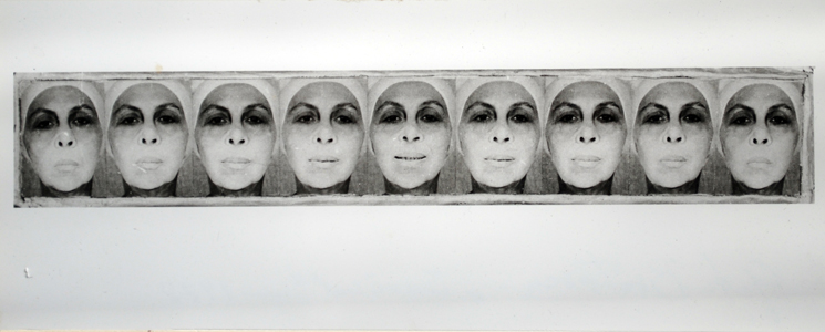 "The Smile," 1978, b/w photograph, 23 x 40 cm. Photo by Mihai Bratescu. Image courtesy of the artist, Ivan Gallery, Bucharest, Galerie Barbara Weiss, Berlin.