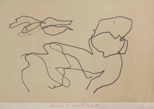 "Drawings with the Eyes Closed," 2006, drawing on paper, 21 x 32 cm. Photo by Stefan Sava. Image courtesy of the artist, Ivan Gallery, Bucharest, Galerie Barbara Weiss, Berlin.