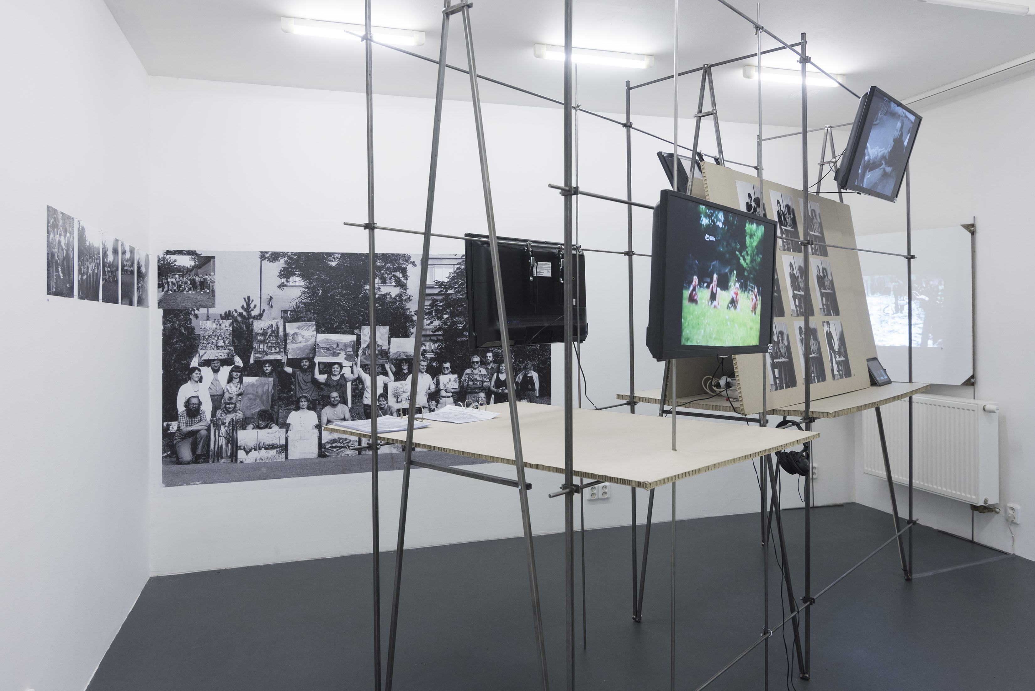 Exhibition view, From People’s Education to the Democratization of Art. The Neo-avant-garde Artist as Educator of [the] People. Image courtesy of tranzit.sk. Photo: Adam Šakový.