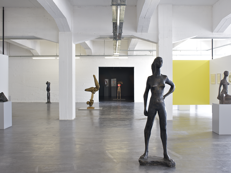 Installation view of Alina Szapocznikow: Sculpture Undone, 1955-1972 at WIELS Contemporary Art Centre, Brussels, 2011. Photo: Filip Vanzieleghem.