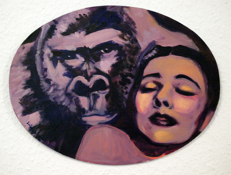 Ágnes Szépfalvi, 'The Beauty and the Beast'. Oil on canvasm 30 x 40com, 2008. Image courtesy of the author.