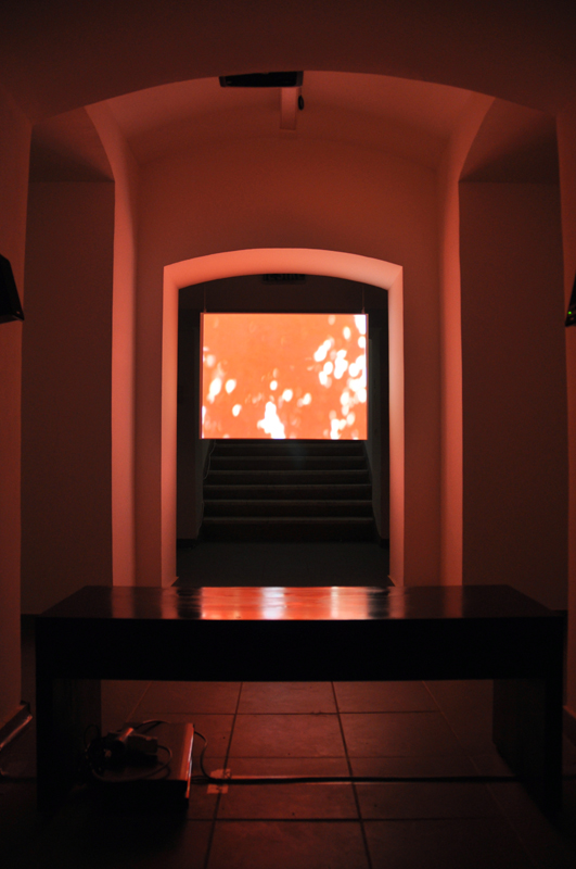 Lina Selander, ‘When the sun sets it's all red, then it disappears,’ 2008, video and sound installation. Image courtesy of Bucharest Biennale 4. 