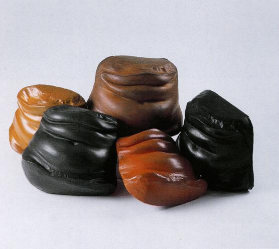 Alina Szapocznikow, Belly-Cushions, (polyurethane, 1968). Image from the Exhibition Catalog. 