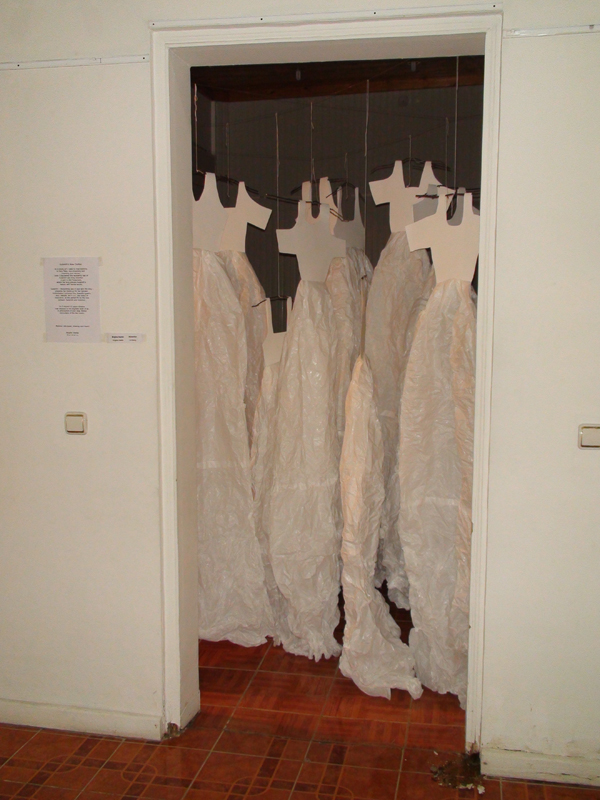Briditte Stanke, ‘Sulamith’s Dresses’, 2008, fabric, metal, dimensions variable. Image courtesy of the Baku Biennale.