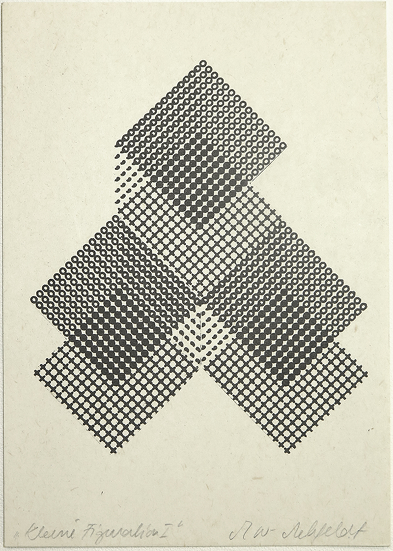 Ruth Wolf-Rehfeldt, ‘Kleine Figuration I,’ 1980s, zincography, 14.5 x 10.5 cm. Photo by Jennifer Chert. Image courtesy of Chert gallery, Berlin.