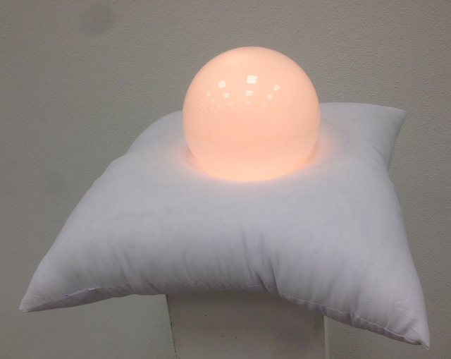 Peter Belyi, “Dream and Ball.” Pillows, dome lamps, electrical equipment. Dimensions variable, 2014. Image courtesy St. Petersburg Arts Project, Inc.