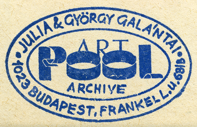 Artpool's first rubber stamp, 1979. Image courtesy of Artpool Art Research Center.