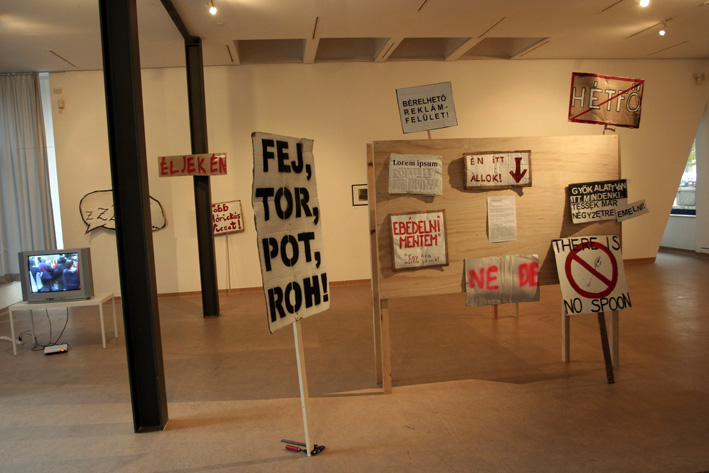 Exhibition view. Image courtesy of The Institute for Contemporary Art Dunaújváros.