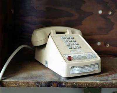  Lisa Kereszi, Classified phone. Building 120, color print from Governors Island, 2003. Image courtesy of the author. 