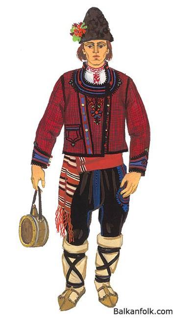 Illustration 6, Navushta – Bulgarian male folk costume. 