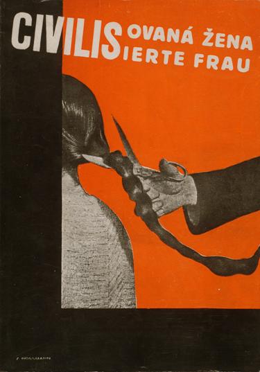 Zdenek Rossmann, Cover for Civilisovaná Zena/Die Civilisierte Frau (Brno: Jan Vanek) (1929-1930). Photolithograph of a photomontage; image courtesy June and Bob Leibowits. 