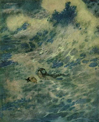 The Greens in Edmund Dulac's 'Mermaid' (1911), available at http://www.artpassions.net/cgi-bin/dulac_image.pl?../galleries/dulac/mermaid/dulac_mermaid2_saved_ap.jpg.