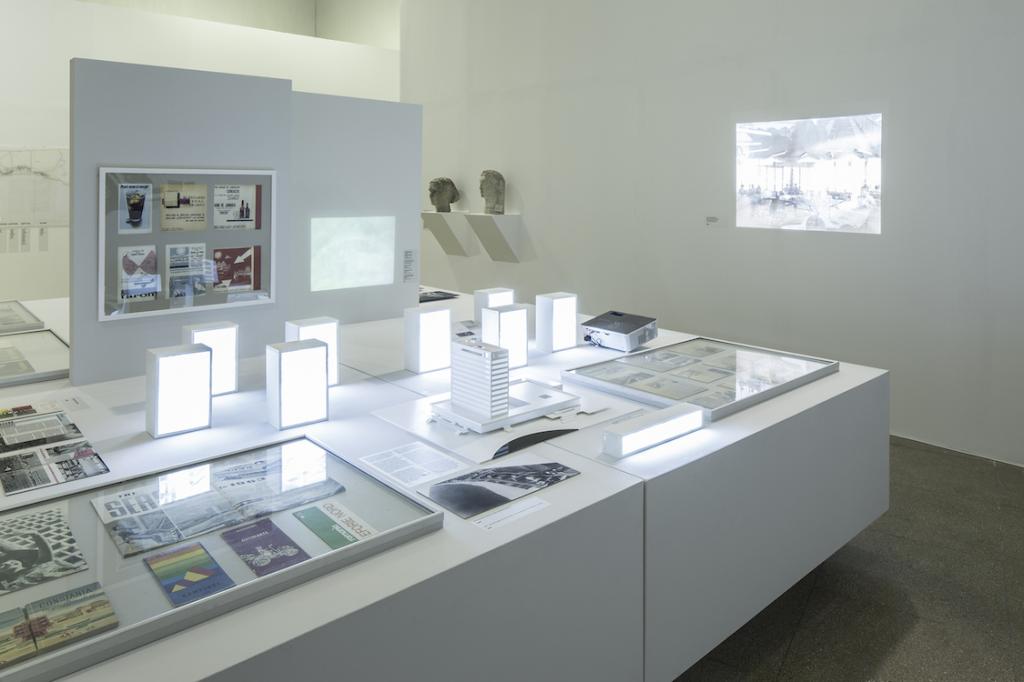 Installation view, Enchanting Views: Romanian Black Sea Tourism Planning and Architecture of the 1960s and 1970s