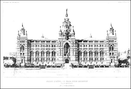 George Sterian, 'Project for the Bucharest city-hall', 1895.