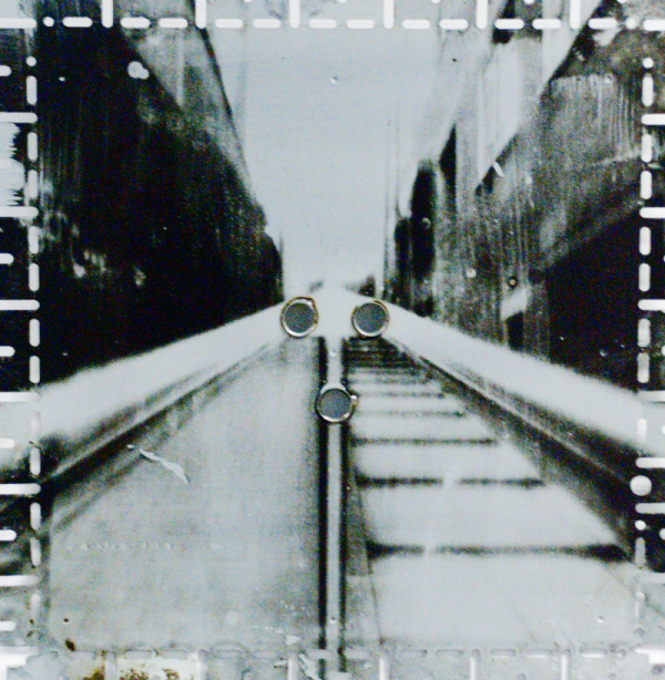 Barbara Kukovec, ‘Three Times Through’, 2009, silver gelatin print on recycled computer hardware, 39 x 39cm. Image courtesy of the artist.