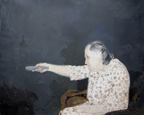 Edi Hila, 'La mama' (The Mother), 2000, 98x 149 cm, acrylic on canvas. Image courtesy of Edi Hila.