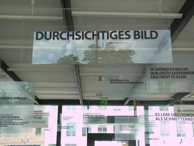 Gyula Pauer, ‘Protest Sign Forest’, (Kunstverein, Stuttgart) Site-specific adaptation of the open-air installation that was destroyed in 1978. 127 plastic boards with inscriptions, their size corresponding to the size of the originals, 2009. Image courtesy of Annamaria Szoke.