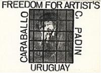 Robert Rehfeldt, ‘Freedom for Clemente Padin and Jorge Caraballo’. Image courtesy of the author.